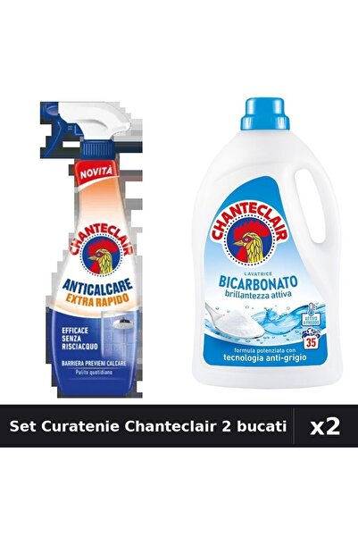 Chanteclair Set 2 Curatenie - Degresant 625ml + Detergent Rufe 1575ml 35 Spalari