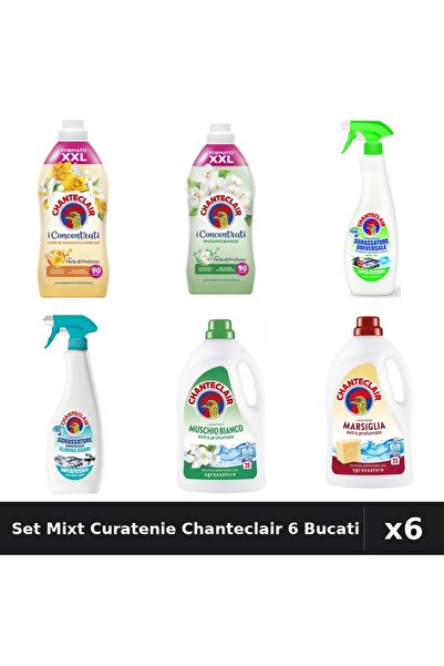 Chanteclair Set 6 Curatenie - Detergent, Balsam, Degresant - 1800ml, 1575ml, ...