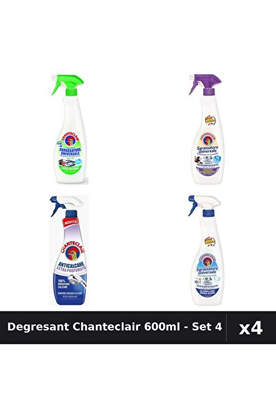 Chanteclair Set 4 Degresant Universal 600ml - Lămâie, Mosc Alb, Bicarbonat + ...