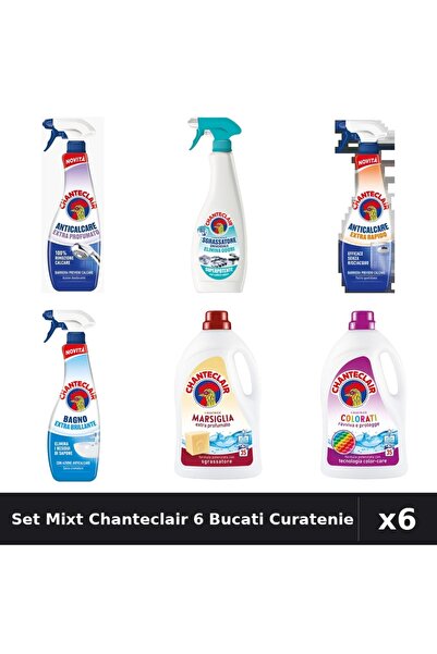 Chanteclair Set 6 Degresant și Detergent - 625ml, 600ml, 1575ml - Curatenie Casa