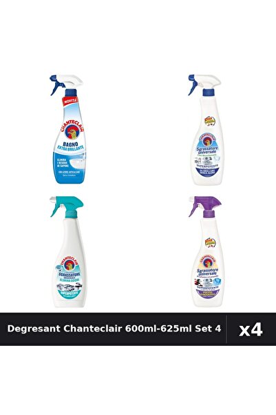 Chanteclair Set 4 Degresant Universal 600ml-625ml - Bicarbonat, Anti-Miros, M...