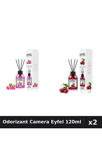 Eyfel Set 2 Odorizant Camera cu Betisoare - Trandafir, Cirese, Parfum Intens ...