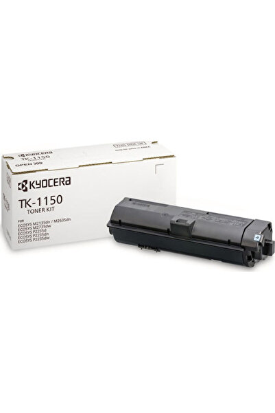 KYOCERA TK-1150 Γνήσιο Τόνερ Εκτυπωτή Λέιζερ Μαύρο 3000 Σελίδες (1T02RV0NL0)
