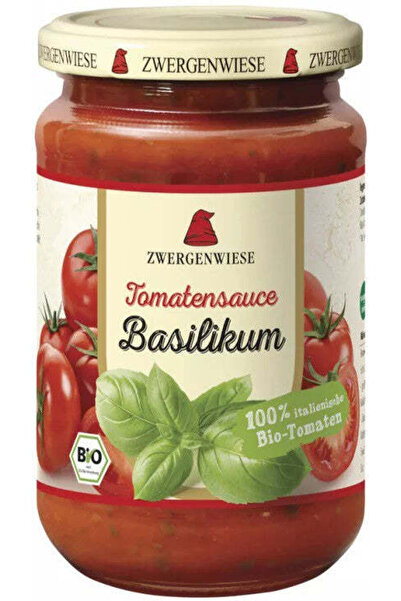 Zwergenwiese Basilikum Sos de roșii bio 340g