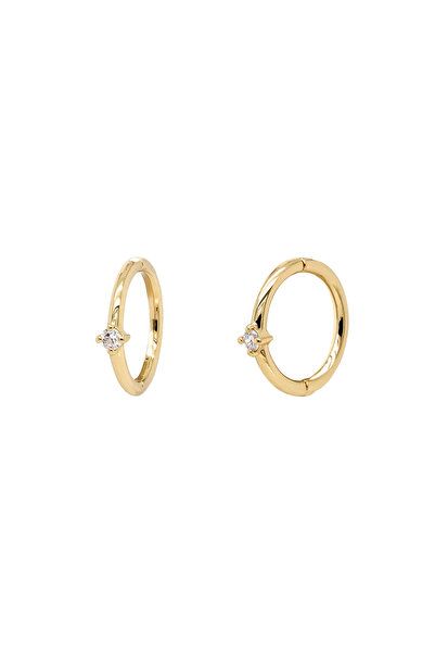 Lisa&Co. Gold Lightdrop Pierce Earrings 14k Yellow Gold & Diamond / Diamond /...