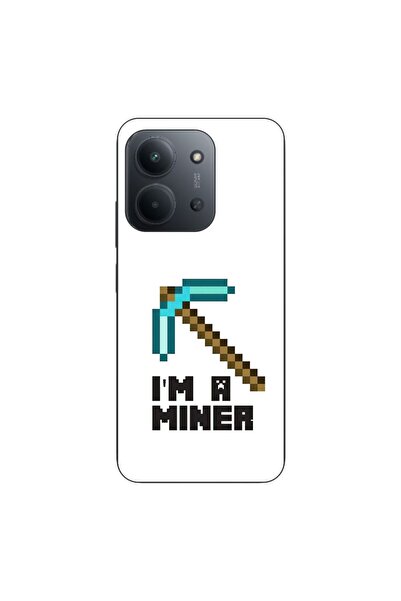 OEM Husa compatibila cu Xiaomi Redmi 15C Silicon Gel Tpu Model Minecraft Miner