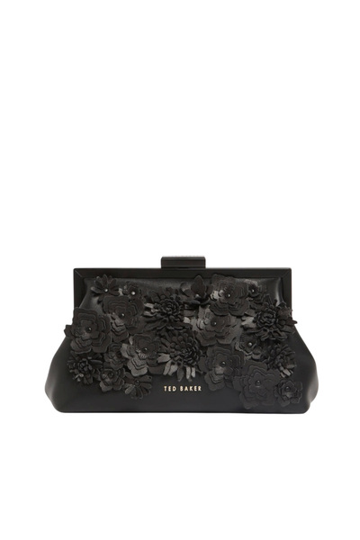 Ted Baker Γυναικεία Fiorell Flower 3D Τσάντα Μαύρη 281523-BLACK