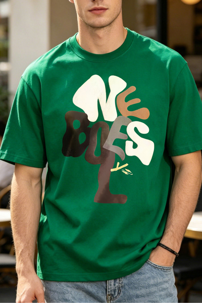 Fleck Casual Style T Shirts For Men Tree Design Mens Printed T Shirts