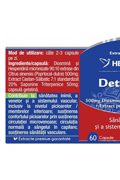 herbagetica DetravenosAkut - 60 capsule -