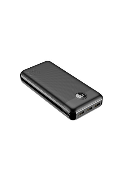 Veger L30 Power Bank 30000mAh 20W USB-A/USB-C ΜΑΥΡΟ