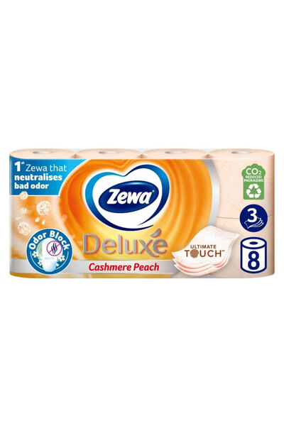 Zewa Hârtie igienică 3 straturi, pachet de 8, piersică