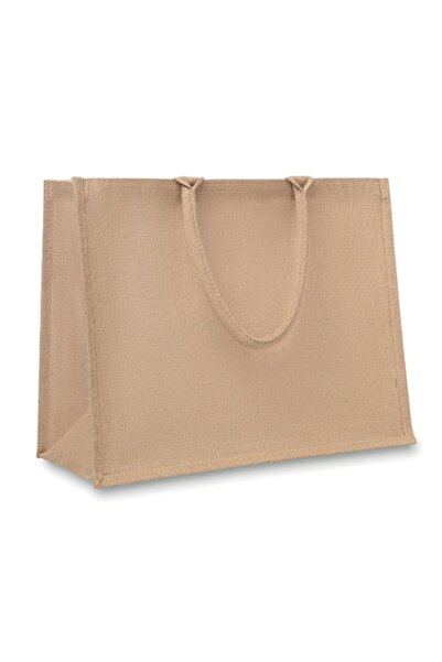 Midocean Sacosa de cumparaturi cu manere scurte Blent, 40X17X32,5xm, Bej, Iuta