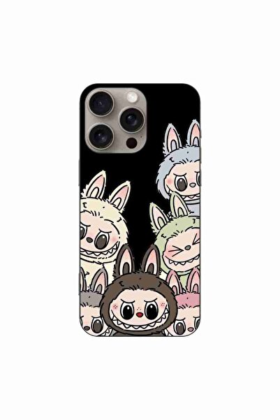 OEM Husa compatibila cu Apple iPhone 16 Pro Max Silicon Gel Tpu Model Labubu ...