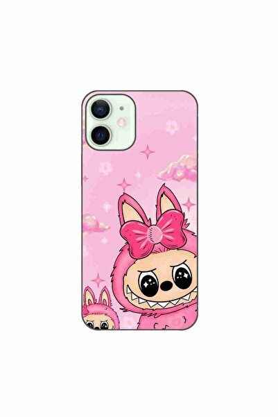 OEM Husa compatibila cu Apple iPhone 12 Mini Silicon Gel Tpu Model Labubu Pin...