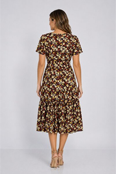 Bad Women's floral midi dress – elegance and comfort for every day