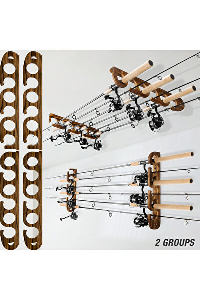 choice2 Round 12 rods Ghosthorn Holds Up to 12 Rods Fishing Pole Rod Racks Wa...