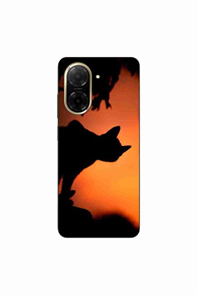 OEM Θήκη συμβατή με Xiaomi Redmi A5 από σιλικόνη gel TPU με σχέδιο Μαύρη Γάτα...