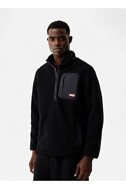 Hunter Siyah Erkek Dik Yaka Sweatmont HARM0017252HB Sweat mont Siyah