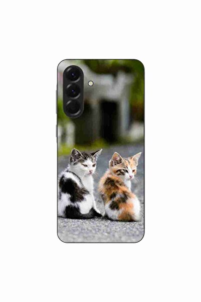 OEM Калъф, съвместим със Samsung Galaxy A26, силиконов гел TPU с шарка на кот...
