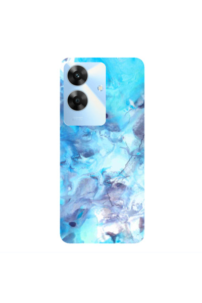 Other Realme Note 60 Marble Clouds Transparent Silicone TPU Θήκη