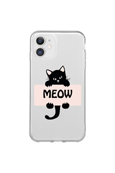 Other Apple iPhone 12 Mini Meow Transparent Silicone TPU Θήκη