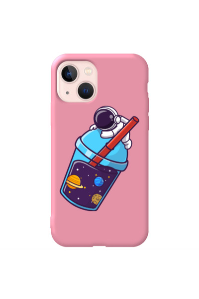 Other Apple iPhone 13 Longing in space Pink Colored Silicone TPU Θήκη
