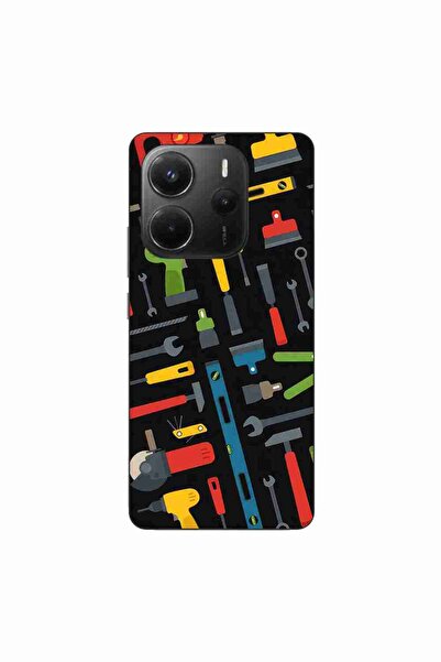 OEM Θήκη συμβατή με Xiaomi Redmi Note 14 4G Σιλικόνης Gel TPU με σχέδιο εργαλ...