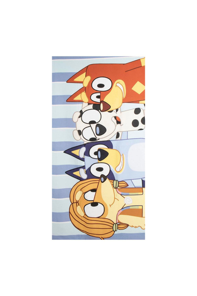 bluey Beach towel polyester Family 70x140 cm 140 x 70 cm Blue