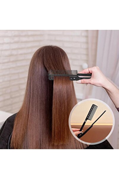 FIVIONT V-Shaped Hair Straightener Comb – Anti-Static Hair Styling Comb, Easy...