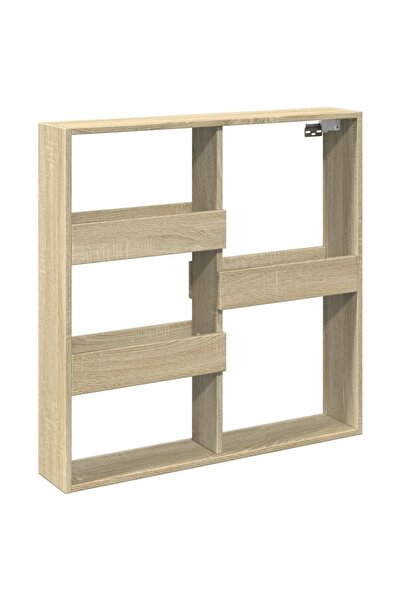 vidaxl Dulap de perete, stejar sonoma, 80x15x80 cm, lemn prelucrat