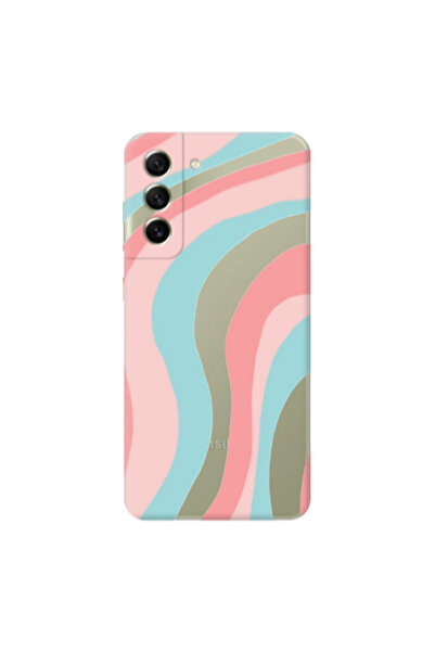 Other Samsung S22 Colored lines Transparent Silicone TPU Θήκη