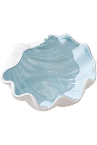 Arabest Large Ceramic Seashell Jewelry Dish Tray,18x17x6 cm,Decorative Ring H...
