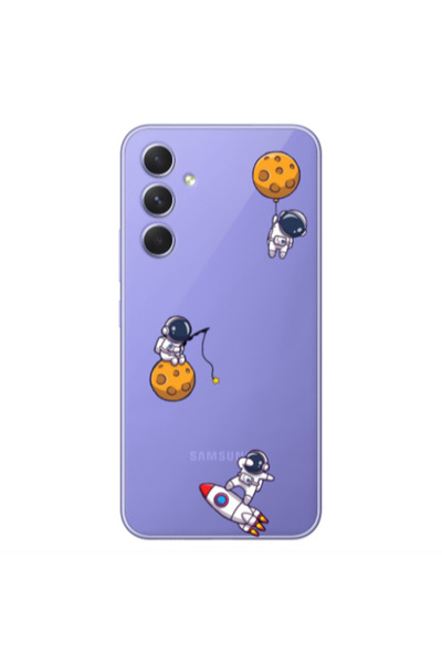 Other Samsung S25 PLUS Cute astronauts Transparent Silicone TPU Θήκη