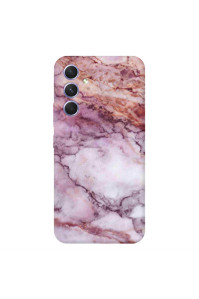 Other Samsung S25 PLUS Marble Brown And Pink Transparent Silicone TPU Θήκη