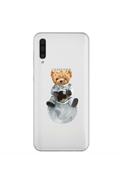 Other Samsung A70 Bear in space Transparent Silicone TPU Θήκη