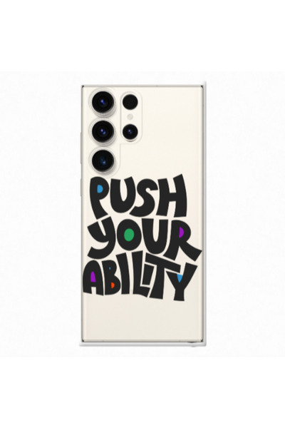 Other Samsung S23 Ultra Push Your Ability Transparent Silicone TPU Θήκη