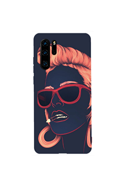 Other Huawei P30 Pro Girl retro Transparent Silicone TPU Θήκη