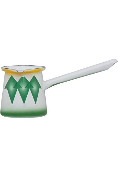 Generic Al Saif Plated Coffee Warmer with Diamond Design, Green Color