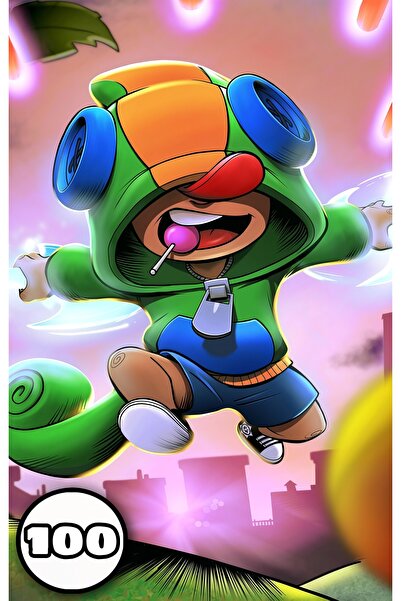 BRAWL STARS Carte de colorat, 100 de ilustratii Brawl Stars, A4