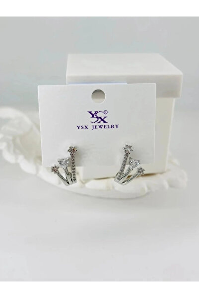 Marsilyan Nvdn- Ieg - Zircon Stone Triple Combination Earrings Iegrs-Nvdn1
