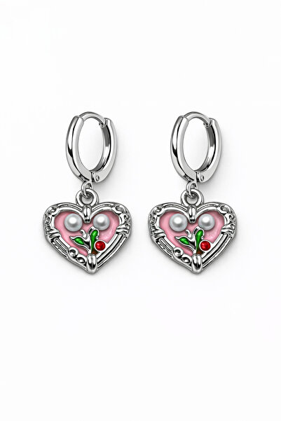 MakeWell Mixed Figure Silver Color Cute Dangle Earrings