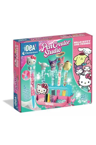 CLEMENTONI Hello Kitty ve Arkadaşları Kalem Tasarım Stüdyosu El Sanatları Set...