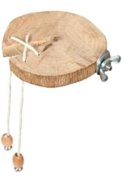 Yıldızan Terra Organic Natural Tree Bird and Small Parrot Perch with Bell and...