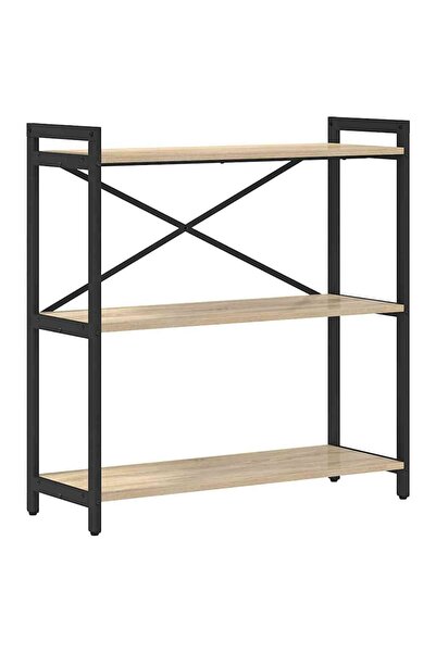 vidaxl Raft pentru cărți Stejar Sonoma 80 x 30 x 85 cm Lemn compozit