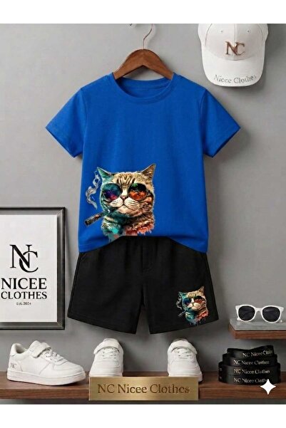 NC Nicee Clothes ΚΑΛΟΚΑΙΡΙΝΟ ΠΑΙΔΙΚΟ ΜΠΛΟΥΖΑΚΙ ΣΟΡΤΣ UNISEX (ΣΧΕΔΙΟ ΓΑΤΑΣ ΜΕ ...