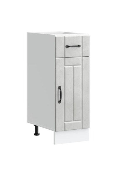 vidaxl "Lucca" Kitchen Cabinet Concrete Gray Engineered Wood