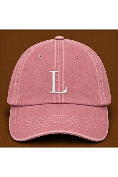 WeavedCo Letter "L" Special Design for Names Embroidered Vintage Washed Baseb...