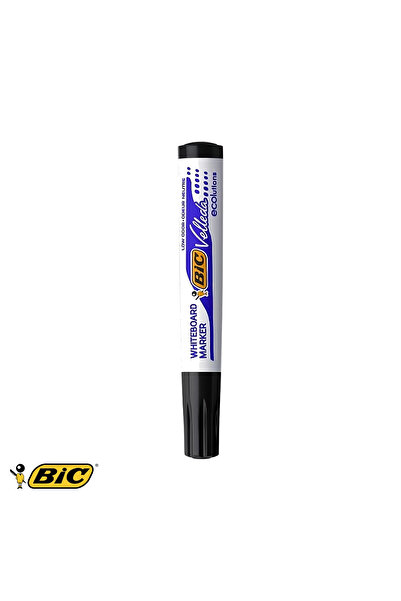 Bic Marker pentru tablă albă Velleda 1701, negru, vârf rotund de 2,5 mm, pent...