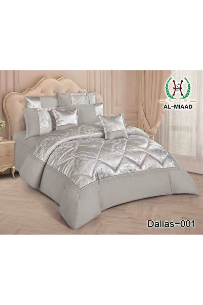 ALMIAAD Soft Touch Embossed Jacquard Bridal Bedspread - Bridal Jacquard Nafir...