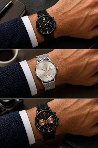 Twelve Opportunity Product 3-Piece Men's Wristwatch Set